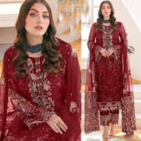 Unreadymade Indian Embroidery Party dress 766