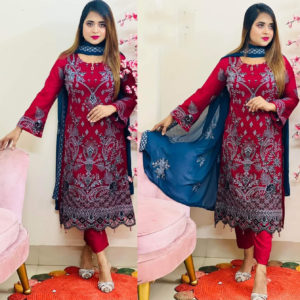 Unreadymade Indian Embroidery Party dress 768