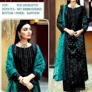 Unreadymade Indian Embroidery Party dress Code:1371