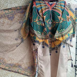 Dubai silk cotton Digital Print 3 pices