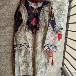 Dubai silk cotton Digital Print 3 pices