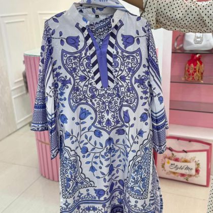 Dubai silk cotton Digital Print 3 pices